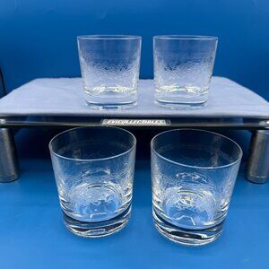 Vintage Cristal d'Arques Durand Dampierre Pattern Rock Tumblers, Set of 4